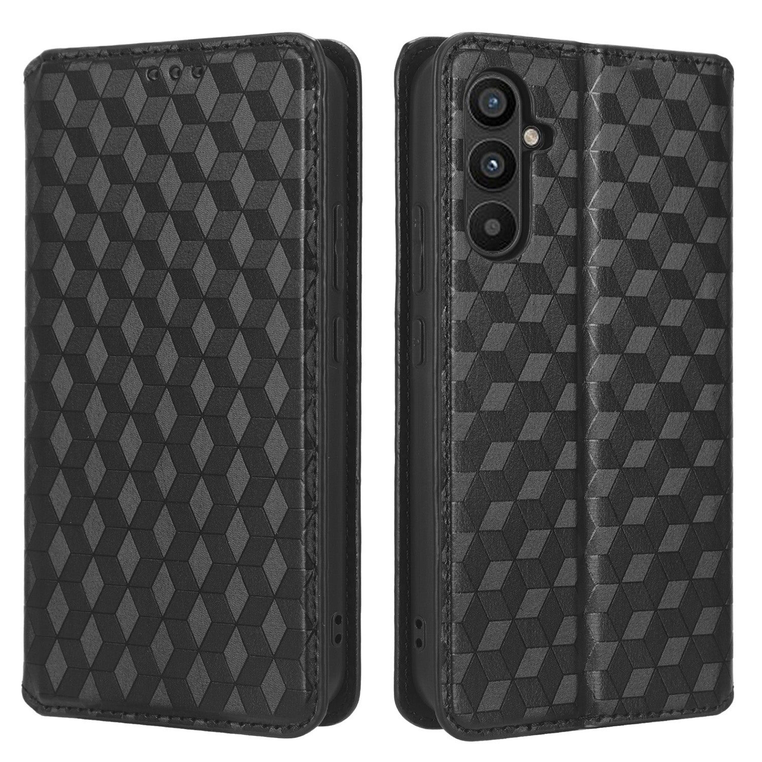 For Samsung Galaxy M14 5G Stand Phone Cover Wallet Imprinted Rhombus Pattern PU Leather TPU Phone Case For Samsung Galaxy M14 5G Stand Phone Cover Wallet Imprinted Rhombus Pattern PU Leather TPU Phone Case